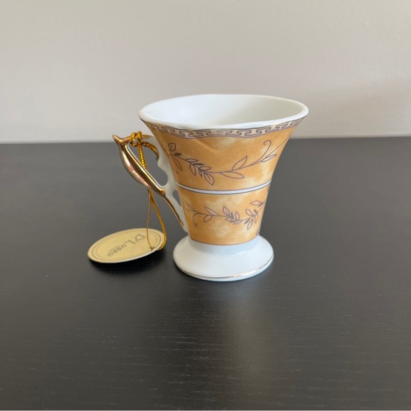 D Lusso Designs 4 Pc Home Collection Demitasse Espresso Cups Saucers - Picture 9 of 10